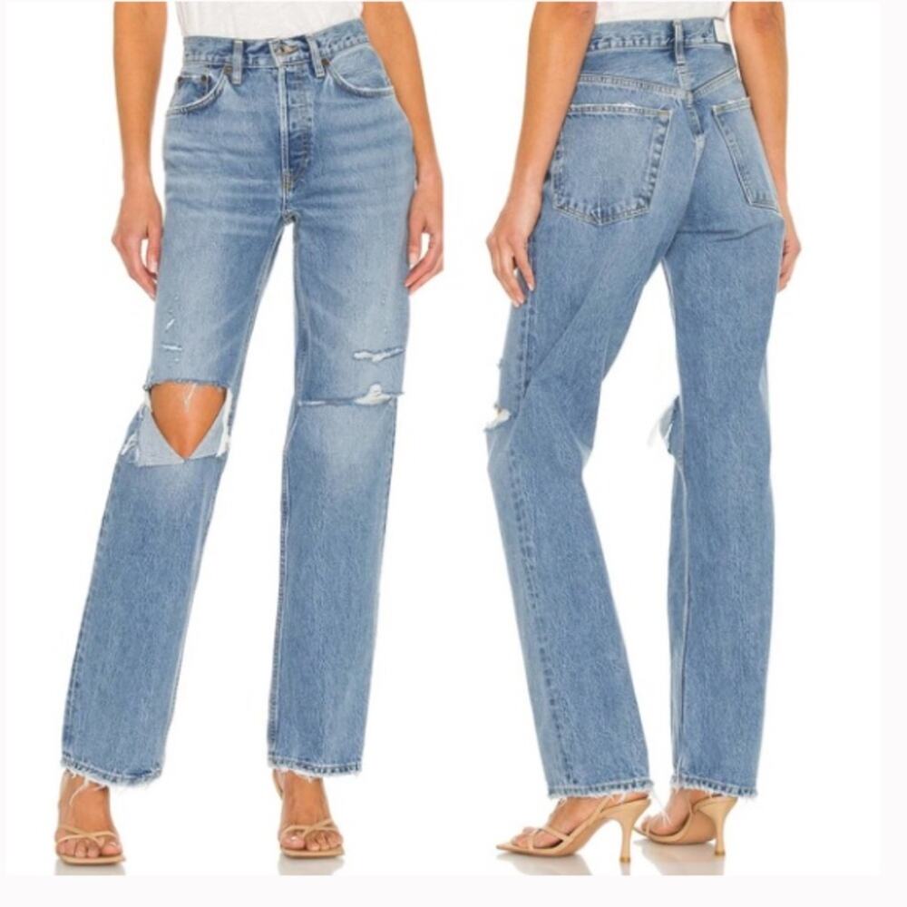 Re/Done Originals 90s Comfy Jean In Sunfaded Destroy 25